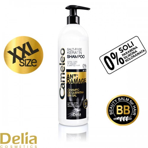 Šampon sa keratinom za izuzetno oštećenu i suvu kosu bez sulfata CAMELEO BB ANTI DAMAGE XXL 500ml